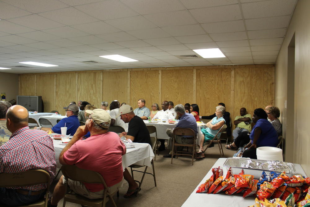 Crowd at the Autaugaville Town Hall Meeting