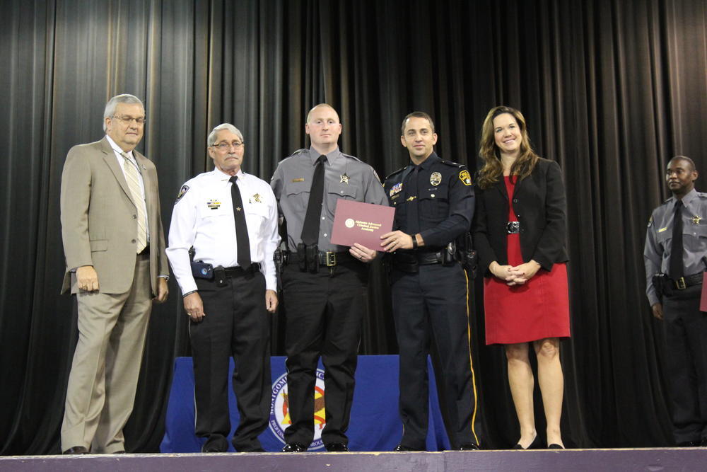 Jabari Agee receiving certificate