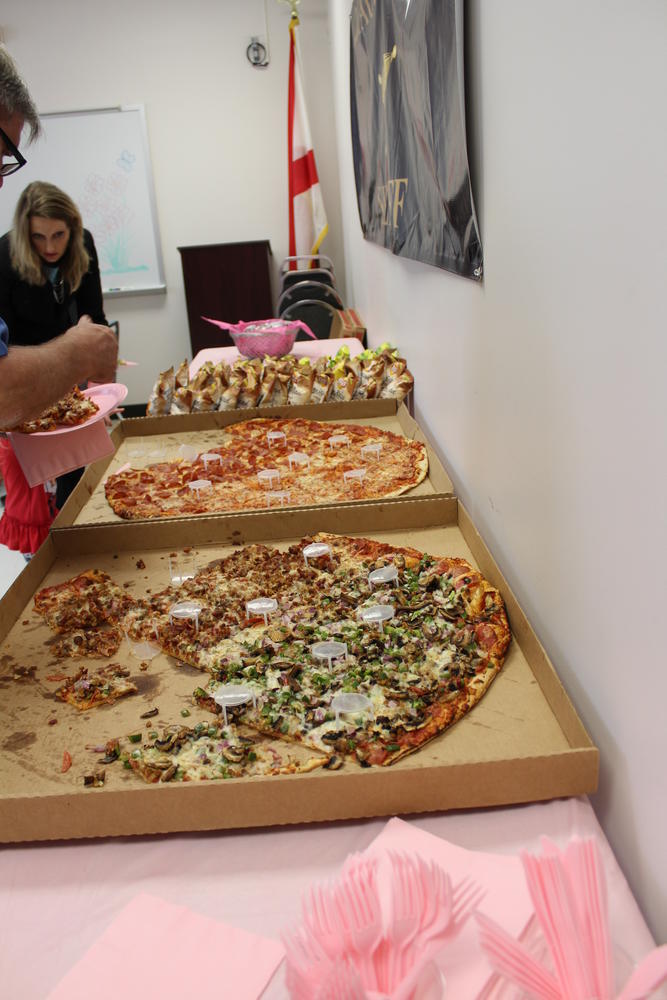 Pizza provided by Fox's Pizza Den