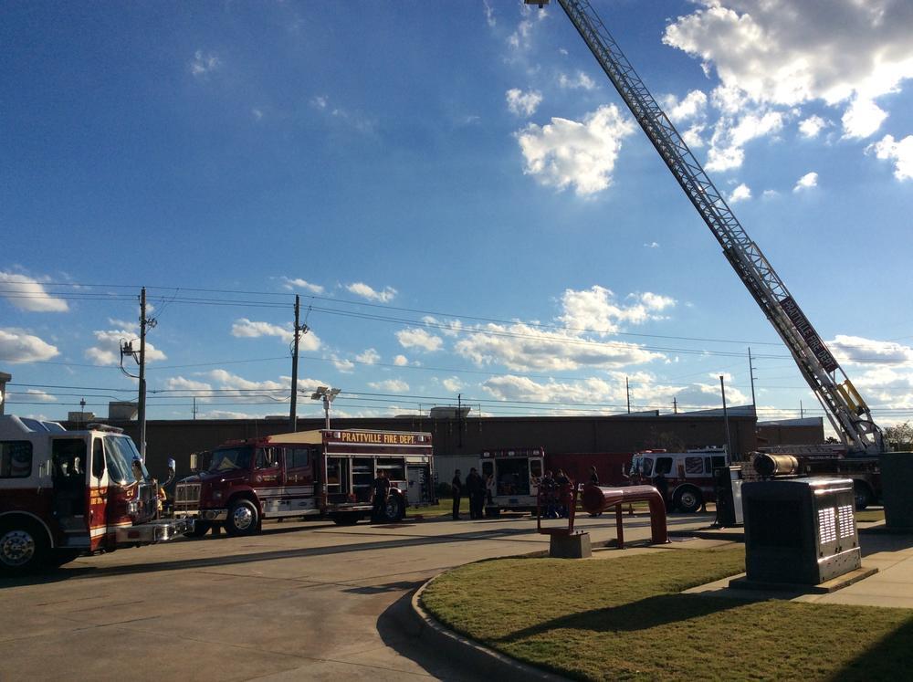 Vehicles on display for Truck-A-Treat